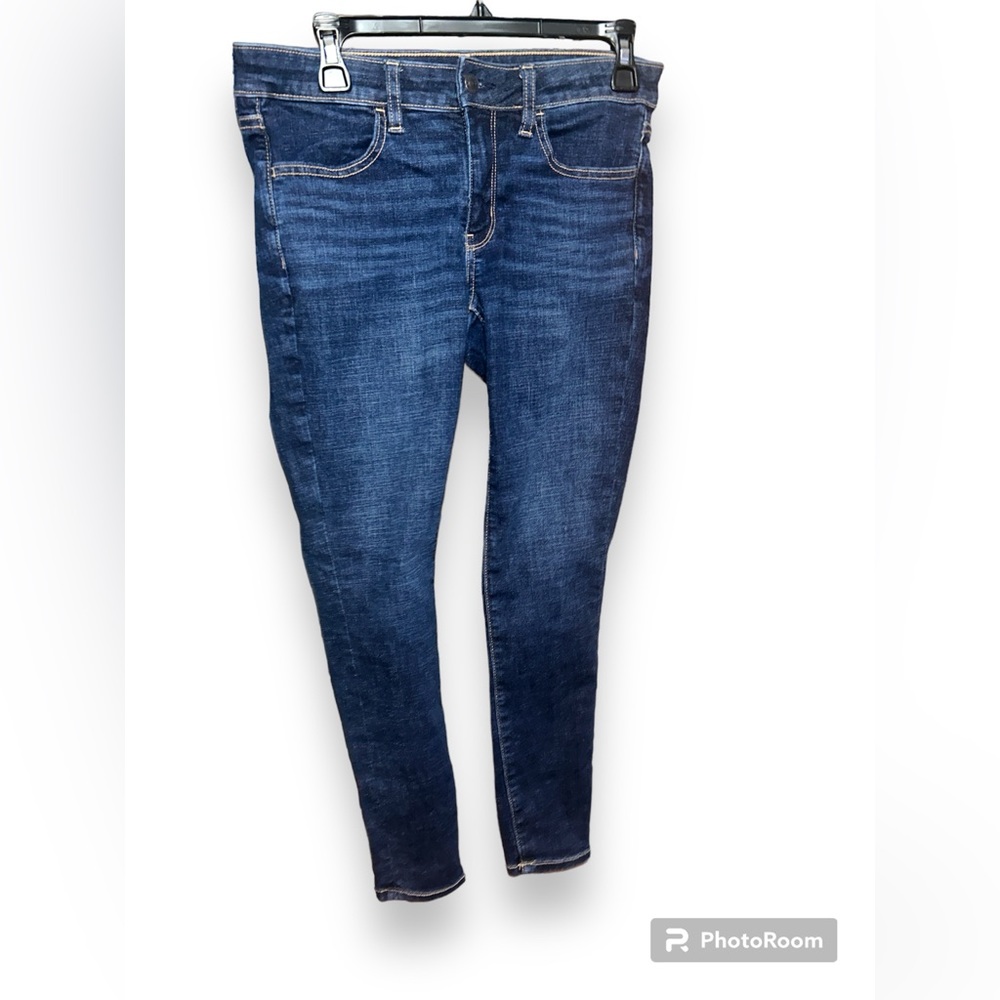 American Eagle Next Level Stretch Blue Jeggings Size 6 Short